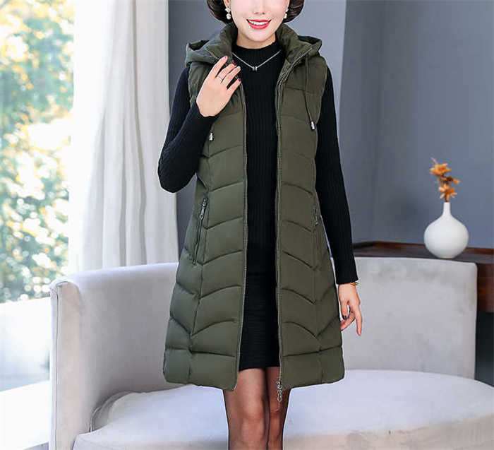 楽天市場】ダウンベスト ロング（カラーカーキグリーン・種類（コート