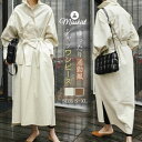シャツワンピース ワンピース レディース ロング シャツ ワンピ ウエストマーク プルオーバ 新作 春 秋 ベーシック 長袖 ゆったり 無地 Aライン おしゃれ...