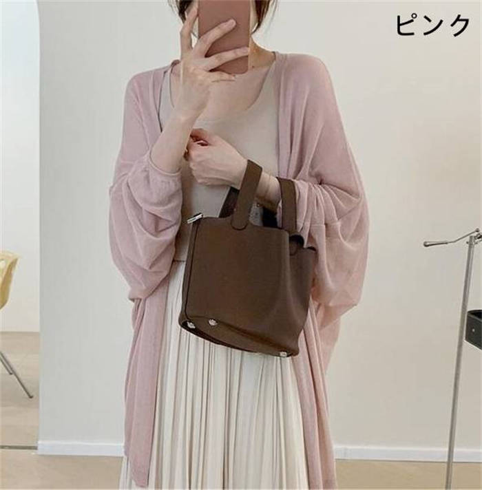 カーディガン トップス レディース 新作 アウター 薄手 無地 長袖 コート 春 夏 前開き ボレロ ガウン ノーカラー 羽織り ゆったり 涼感 透け感 かわいい おしゃれ きれいめ カジュアル エレガント 通勤 OL オフィス 大人 着回し 切り替え 20代 30代 40代 50代 送料無料