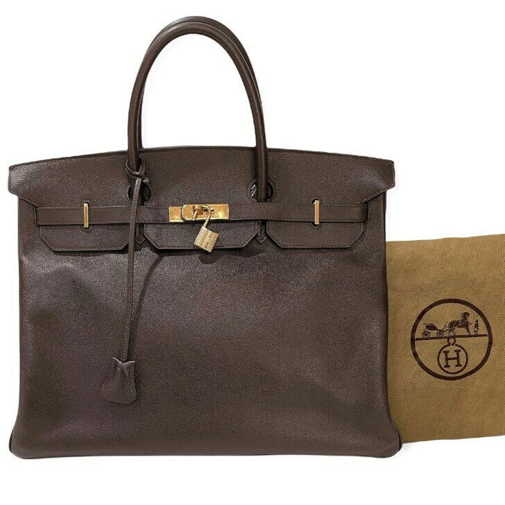 【中古】エルメス　バーキン40　クシュベル　ショコラ　ゴールド金具　ハンドバッグ　HERMES　《送料無料》のサムネイル