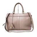 【中古】セリーヌ カバ ドゥ フランス ミディアム 2way ハンドバッグ レザー ぺブル ゴールド金具 2021年 192663 CELINE 《送料無料》