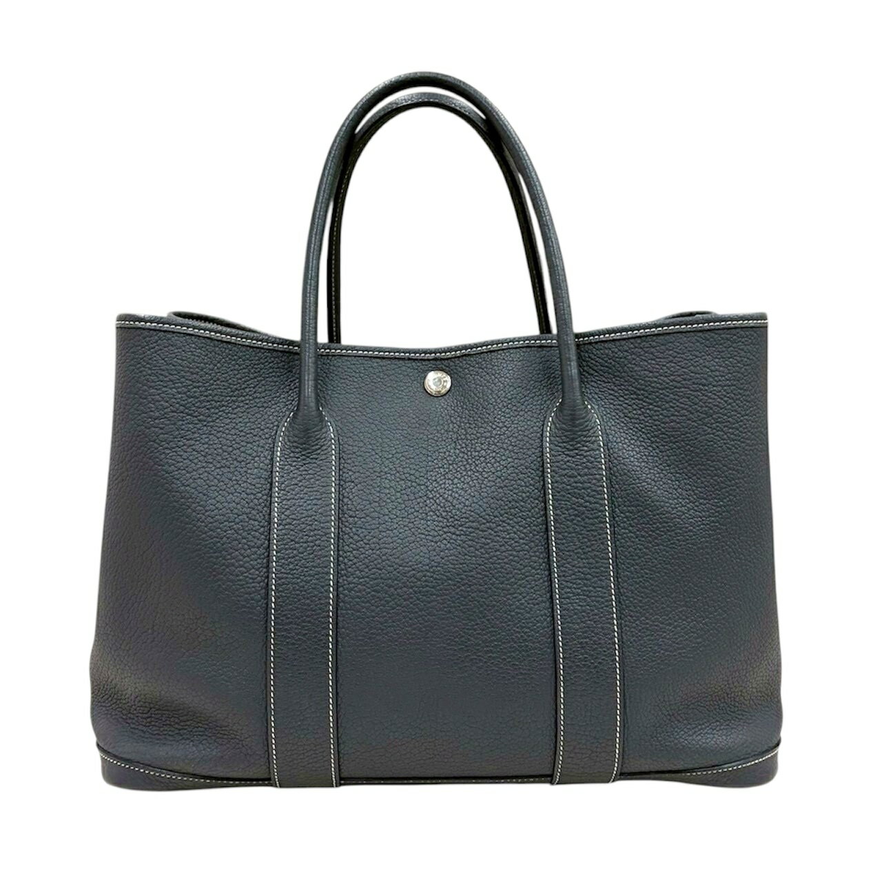 樂天商城 - 【中古】エルメス　ガーデンパーティPM　トートバッグ　ネゴンダ　シルバー金具　アルドワーズ　グレー　□K刻印/2007年　HERMES　《送料無料》