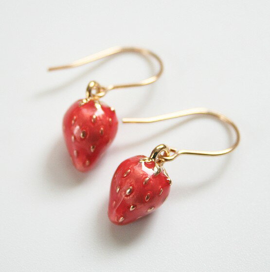 楽天市場】いちご（ピアス｜レディースジュエリー・アクセサリー