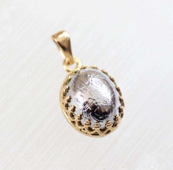 【再入荷】メテオライト （ムオニナルスタ 隕石）ペンダント トップ（オーバル L）天然石 アクセサリー..