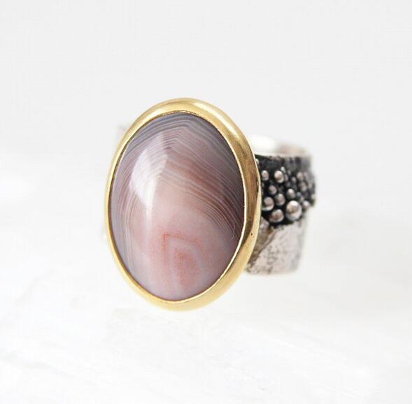 楽天市場】シルバー リング（種類（宝石）アゲート・メノウ