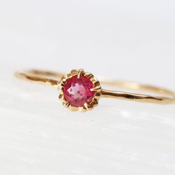 レッドベリルリングK18指輪10....