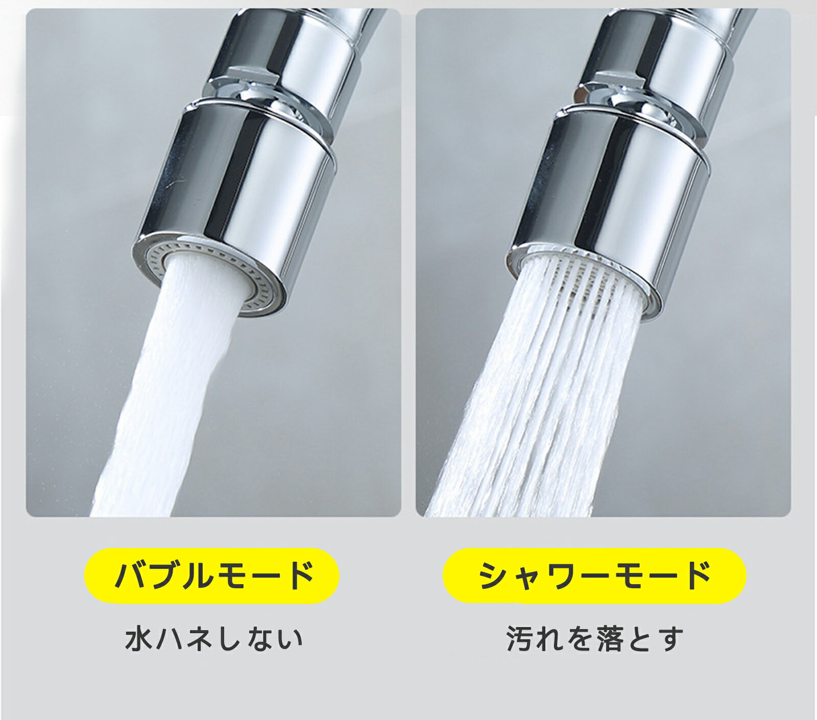 蛇口 シャワーヘッド キッチン シャワー 首振...の紹介画像3