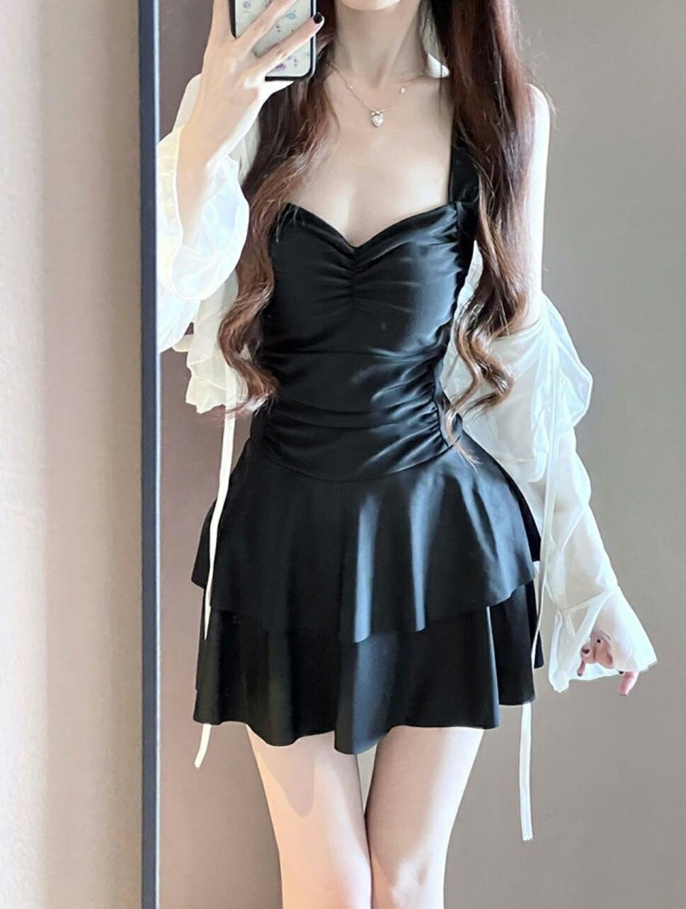 樂天商城 - 水着 レディース ワンピース 一体型 セクシー オールインワン スイム ウェア レディース 夏用 連体式 プール 子供 大人 3つカラー 可愛い エレガンス