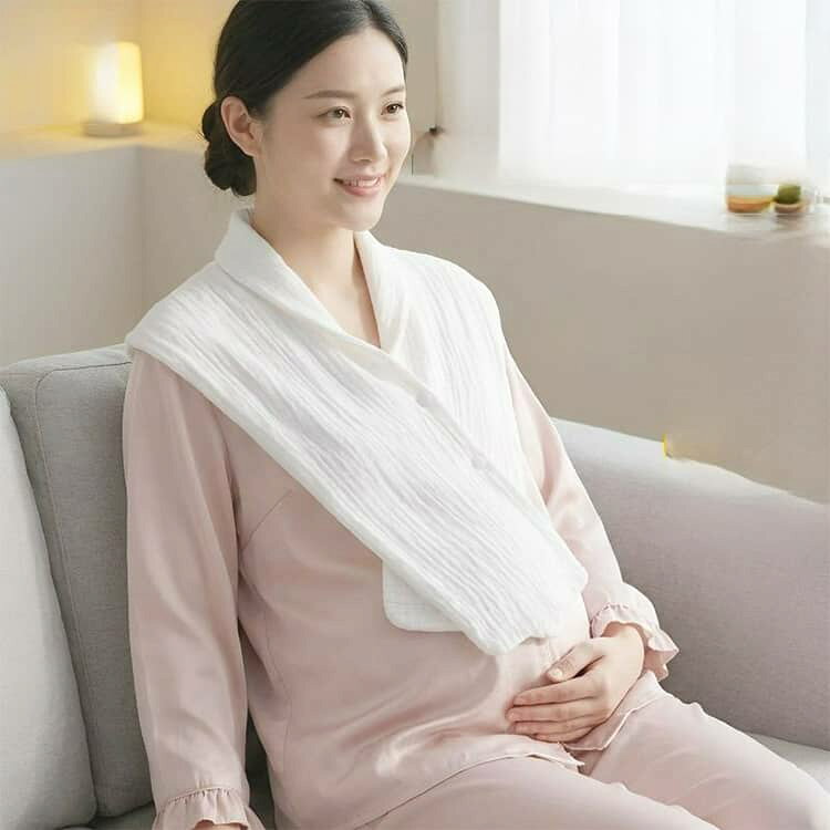 汗取りインナー 胸 抗菌ガーゼ ダブル吸汗 汗染み対策 マタニティ 前開き ノースリ...