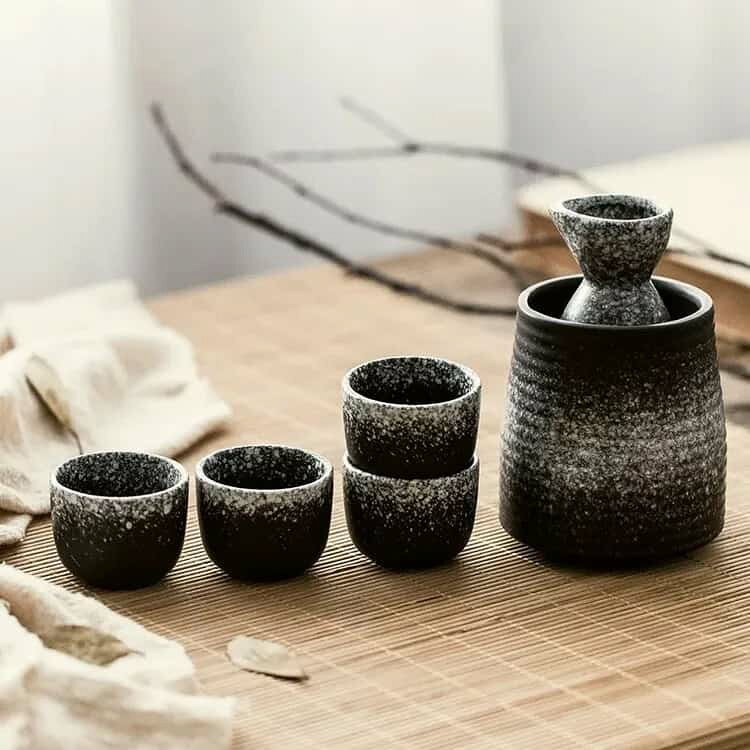 おちょこ 酒器セット 日本酒 徳利1本 冷酒器1個 陶器 6点セット とっくり 150ml セ...