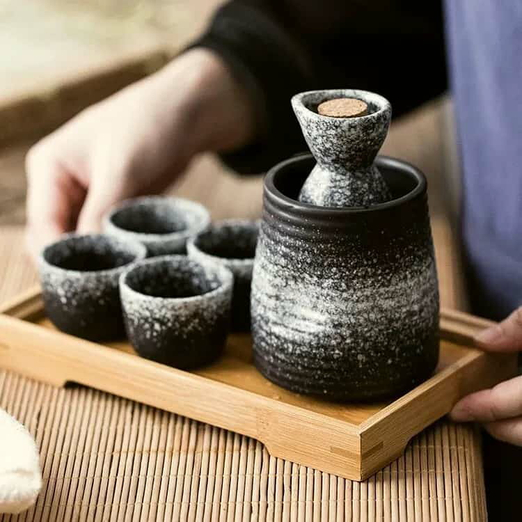 おちょこ 酒器セット 日本酒 徳利1本 冷酒器1個 陶器 6点セット とっくり 150ml セ...