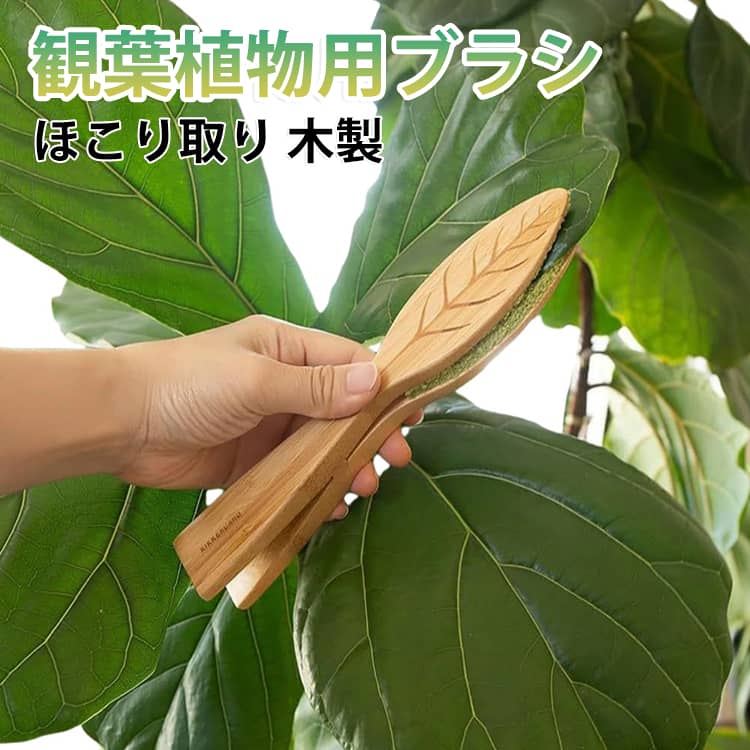 ほこり取り ホコリ払い 観葉植物 園芸用品 観葉植物用ブラシ 葉っぱクリーナー リ...