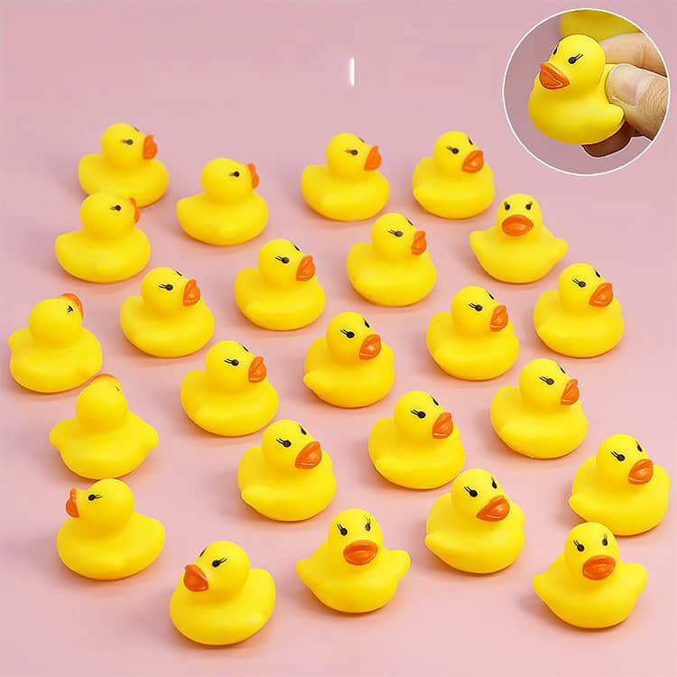 50個セット バス玩具 おもちゃ 音が鳴るアヒル プール アヒルちゃん ぷにぷに ベビー用 スクイーズ 音が鳴る 水遊び 浮かぶ バスグッズ 大量セット お風呂 景品 ギフト 子供用 プール 50個セット 男の子 女の子 お風呂のおもちゃ linkage-10015784 Linkage楽天市場店 サンプル画像2