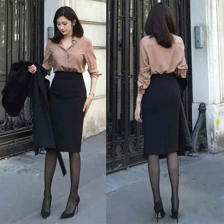 制服 スカート 通勤 黒 タイトスカート 企業 洗える 前開き レディース オフィス ol ユニフォーム 事務服 大きいサイズ 4タイプ 事務服 ソフトストレッチ ネイビー 洗える ウォッシャブル 面接 仕事用 選べる 膝丈 ハイウエスト ボトムス linkage-10014386 Linkage楽天市場店 サンプル画像2