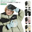 スキーグローブ キッズ ジュニア 手袋 子供 男の子 女の子 スマホ対応 防寒 スノーグローブ 5本指 手袋 ミトングローブ 手ぶくろ 雪かき防止 防風 防水 ...