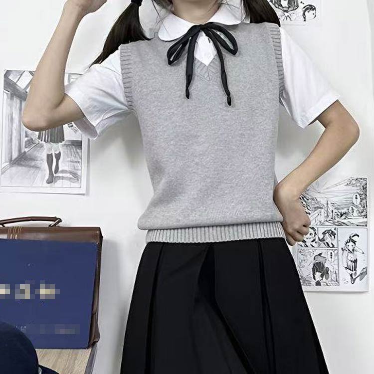 入学 スクールベスト 女子 秋冬 送料無料 スクール 学生 高校 中学 ベスト 通学 カジュアル 制服 ニット ベスト 無地 女子 春夏 送料無料 通年 通学 女子高生 学生服 Vネック コスプレ 紺色 入学式 卒業式 仮装 発表会 文化祭 送料無料