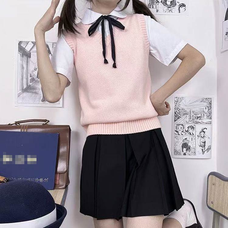 入学 スクールベスト 女子 秋冬 送料無料 スクール 学生 高校 中学 ベスト 通学 カジュアル 制服 ニット ベスト 無地 女子 春夏 送料無料 通年 通学 女子高生 学生服 Vネック コスプレ 紺色 入学式 卒業式 仮装 発表会 文化祭 送料無料
