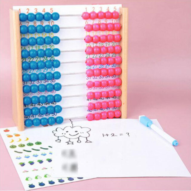 知育玩具 数 算数 木のおもちゃ 百玉 そろばん 木製 知育 誕生日プレゼント バースデー おもちゃ オモチャ 4歳 5歳 四歳 五歳 女の子 女 男の子 男 100玉そろばん 子ども こども 子供 小学生 クリスマス クリスマスプレゼント 3歳 幼児 送料無料 2