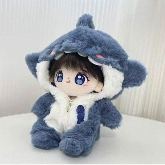 ぬいぐるみ 服 20cm ぬい服 大きい 20cm 10cm 鮫 パーカー ジッパー ぬいぐるみ コスチューム 着せ替え 洋服 服 動物 トップス ぬい 持ち運び 推し活グッズ ヲタ活 オタク オタ活 グッズ 雑貨 専門店 おしゃれ 可愛い ギフト 送料無料