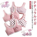 ブラジャー4枚＆ショーツ4枚セット！ジュニアブラ セットアップ 女の子 綿 コットン キッズ ブラ 下着 ショーツ パンツ インナー スポーツブラ かわいい 上下セット ブラトップ 肌着 小学生 中学生 ピンク 130 140 150 160 送料無料