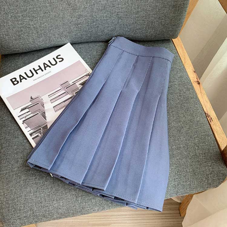 スカート ホワイト レディース フレアスカート デート Aラインスカート ハイウエスト スカート 制服スカート 女子高生 jk 通学 ミニ丈 コスプレ 無地 プリーツスカート ブラック グレー ブルー