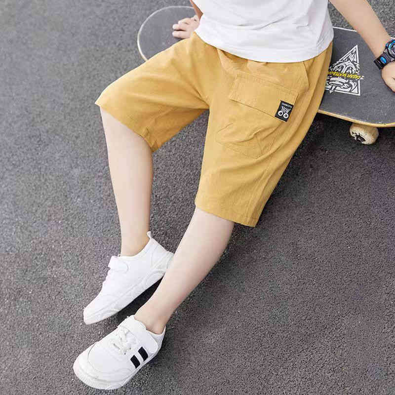 Long-Trousers, Trousers - ハーフパンツ キッズ ストレッチ ショートパンツ カーゴ 綿麻 チノパンツ ズボン カラー パンツ 子供服 男の子 半ズボン ウエストゴム ハーフパンツ 運動着 部屋着 パジャマ