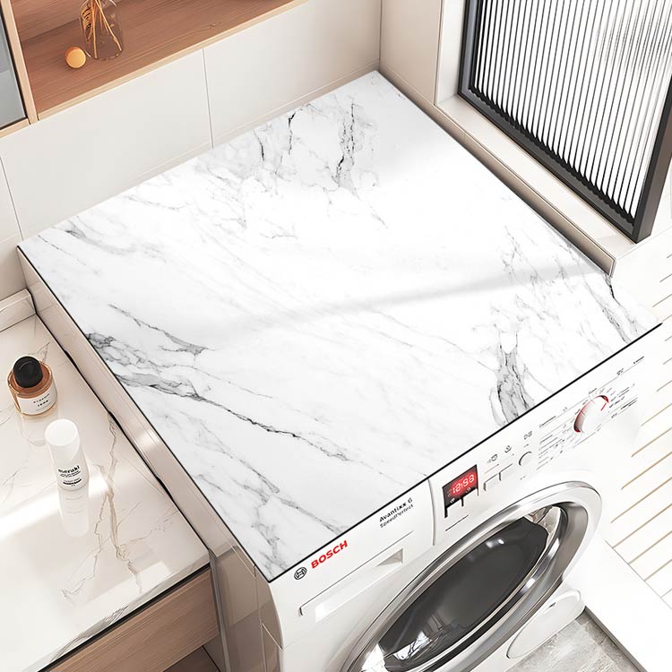 吸水 速乾 洗濯機カバー 乾燥機カバー 冷蔵庫カバー ダストカバー マット 防塵 洗濯機トッププロテクターマット 大理石柄 滑り止め 庭 家電 家具 インテリア ほこり 汚れ防止 電子レンジ 保護 防塵カバー 30x40cm 40x50cm 40x60cm 送料無料