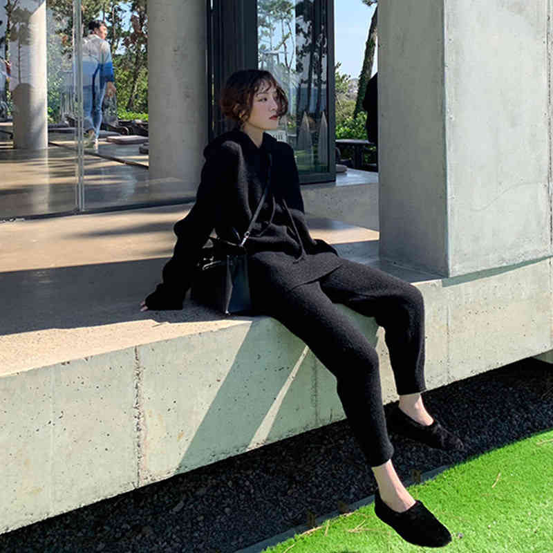 パーカー スカート セットアップ レディース きれいめ フード付きトレーナー ロングパンツ 上下2点 ニットセットアップ ニットアップ レディース 秋 冬 長袖 ロング丈 ルームウェア