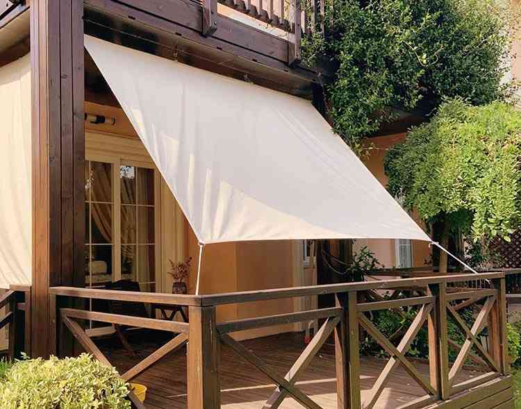 日除けシェード サンシェード ベランダ 目隠し 日よけスクリーン オーニング 断熱 遮光 UVカット 風通し 廊下 庭用 屋外 撥水性 紫外線カット キャンプ