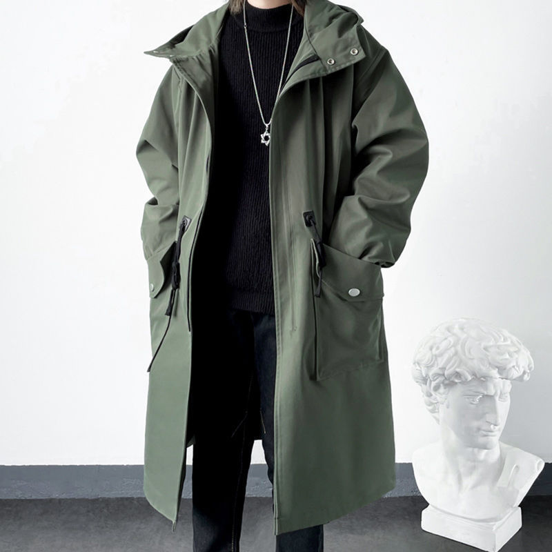 Mod'S Coat - モッズコート メンズ フード付き ロングコート アウター カジュアル ミリタリー 春秋 かっこいい ゆったり メンズファッション ポケット付き 無地