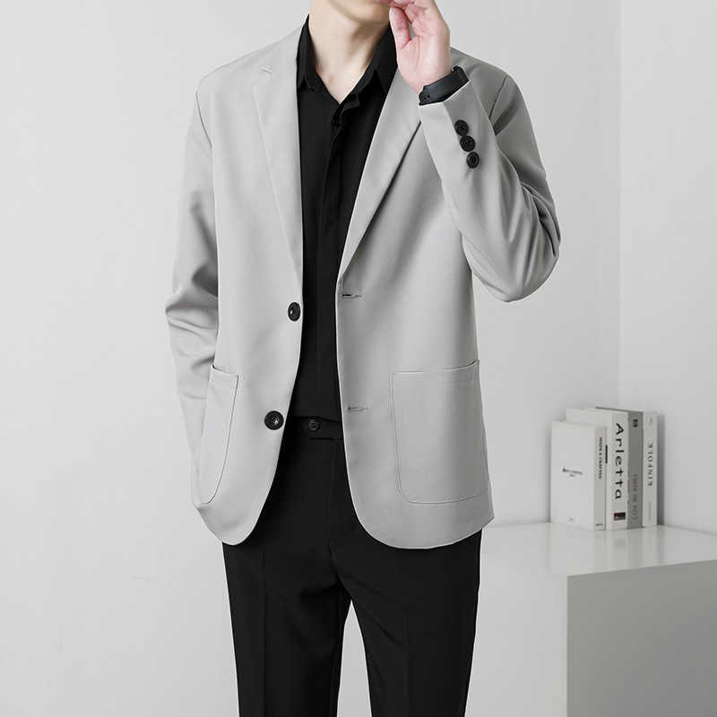Rakuten - テーラードジャケット メンズ アウター 長袖 薄手 2ボタン スーツジャケット ビジネス カジュアル 春夏服 大きいサイズ 無地 通勤 軽量