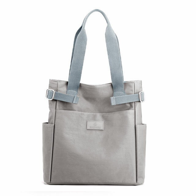 トートバッグ レディース メンズ 大きめ ナイロン 軽い 多機能 ポケット 無地 ザーズ バッグ シンプル a4 トート バッグ 肩がけ ビジネスバッグ 通勤 通学