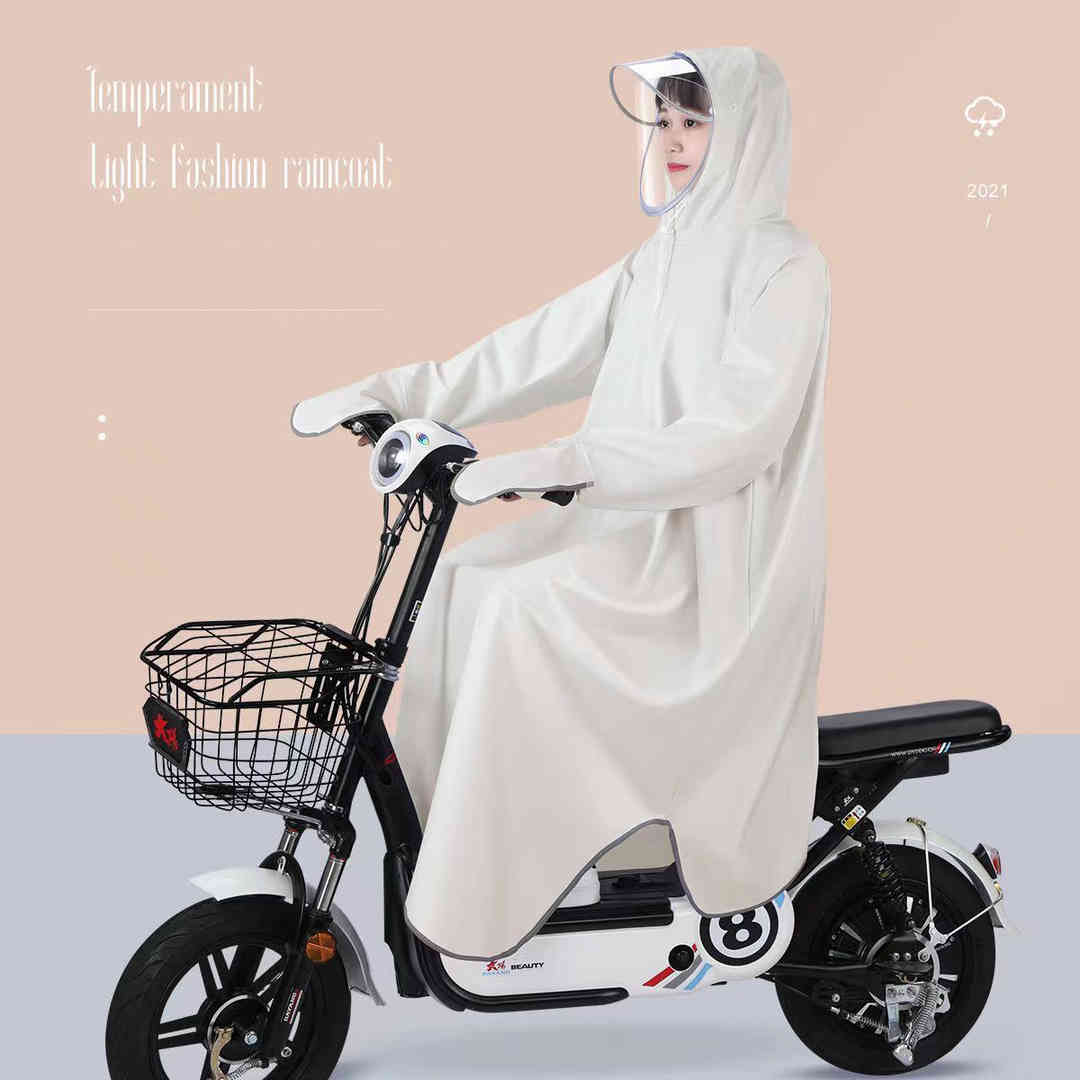 レインコート レインウエア 自転車 通学 通勤 大きいつば 袖付き ロング 大きいサイズ 梅雨対策 ランドセル対応 ユニセックス 雨具 雨系