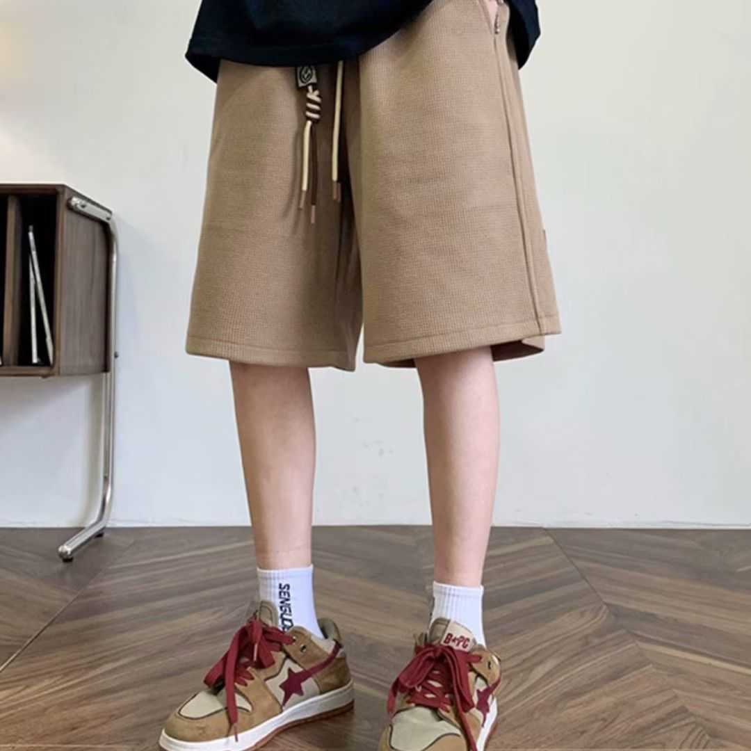 乐天商城 - ハーフパンツ メンズ 綿 チノパン パンツ ストレート ショート丈 五分丈 スポーツパンツ 夏 薄手 通気性 無地 ゆったり おしゃれ
