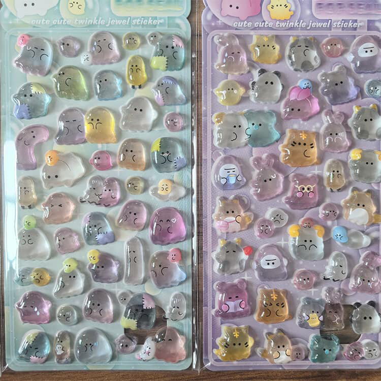 かわいい スイーツ シール かわいい おしり まとめ買い シール 3D ぷっくり 立体シール シール ぷくぷく 女の子 交換 シール帳 うみ ボンボン 4枚 デコ スマホケース SNS人気 女子 コレクション 子ども 入園祝い 誕生日 クリスマス プレゼント