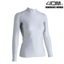 4DM（フォーディーエム）ロングスリーブシャツ 4DWB0403 WOMEN -ホワイト-【着圧インナーシャツ】