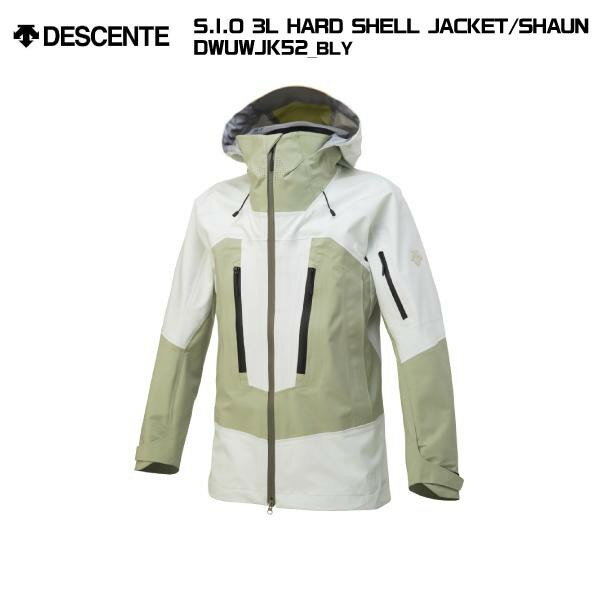 DESCENTE（デサント）S.I.O 3L HARD SHELL JACKET/SHAUN / DWUWJK52（ジオ ジャケット） -LWT：ルミナスホワイト-【スキージャケット】