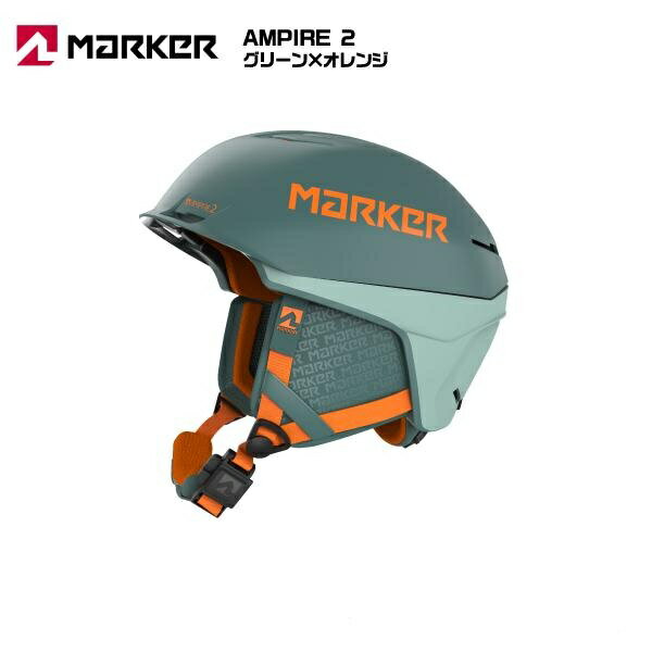 樂天商城 - MARKER（マーカー）AMPIRE2（アンパイヤ2）/ 143204 -グリーンxオレンジ-【スノーヘルメット】
