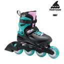 2025/ROLLERBLADE(ローラーブレード)【インライン/限定品】 FURY BK/SGN(フューリー ブラック/シーグリーン)【ジュニア/インラインス...