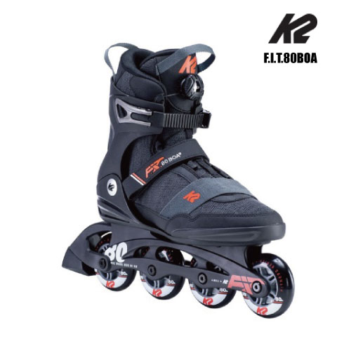 K2（ケーツー）【インライン/限定品】 F.I.T.80BOA（FIT80ボア）FITNESSシリーズ I200200901-BLK/BLUE【インラインスケート】