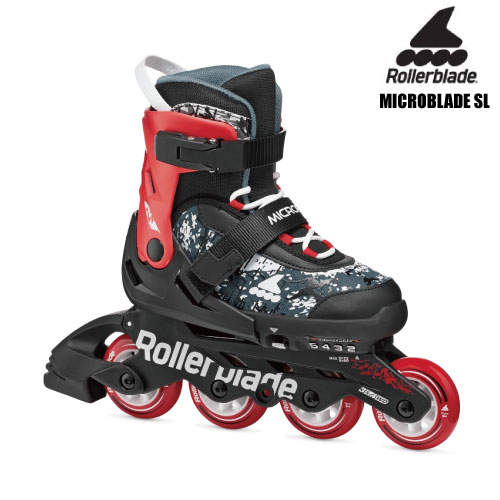 【ブーツケース付き】2026/ROLLERBLADE（ローラーブレード）【インライン/限定品】 MICROBLADE SL（マイクロブレードSL) ブラック/レッド 86B0751540ND【ジュニア/インラインスケート】