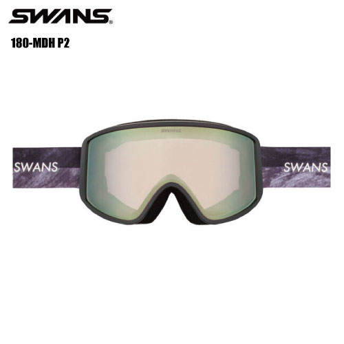 樂天商城 - 2025-26 SWANS（スワンズ）180-MDH P2 （エムディエイチP2）-SMBK-【スキー/スノーボードゴーグル】【受注生産/数量限定】
