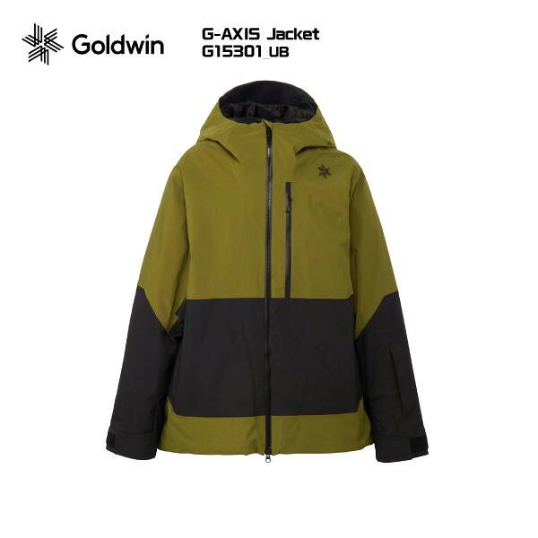2026-27 GOLDWIN（ゴールドウィン）G-AXIS Jacket（アクシス ジャケット）ツートン / G15301-UB/ウグイスチャロクxブラック-【スキージャケット】