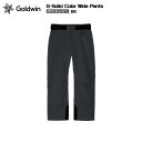 2024-25 GOLDWIN(ゴールドウィン)G-Solid Color Wide Pants(ソリッドカラーパンツ)G33355B -BK/ブラック-【スキ...