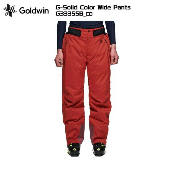 GOLDWIN（ゴールドウィン）G-Solid Color Wide Pants（ソリッドカラーパンツ）G33355B -CD/クリムゾンレッド-【スキーパンツ/数量限定】