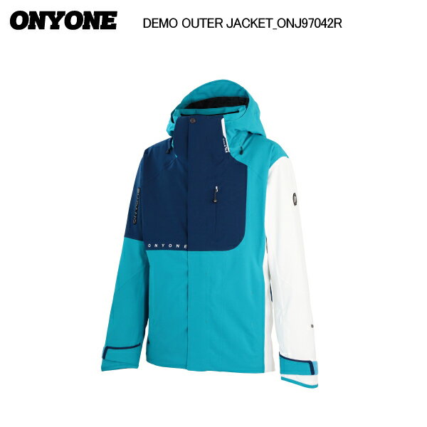 ONYONE(オンヨネ)DEMO OUTER JACKET(デモ アウター ジャケット)ONJ97042R / 624688:B.TURQUOISE/NAVY【2024-25/スキージャケット】