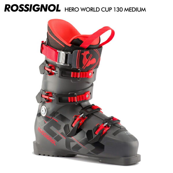 楽天リンクファスト楽天市場店ROSSIGNOL（ロシニョール）HERO WORLD CUP 130 MEDIUM（ヒーロWC 130ミディアム）RBL1020【2023-24/スキーブーツ/スキー靴】【ご注文特典付き】
