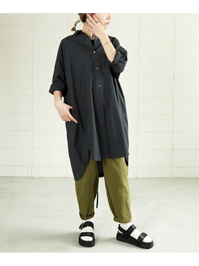 【SALE／30%OFF】タイプライターコクーンシャツワンピース LUPILIEN バブ / ブージュルード ワンピース・ドレス シャツワンピース カーキグリーン ブラック ネイビー【RBA_E】[Rakuten Fashion]