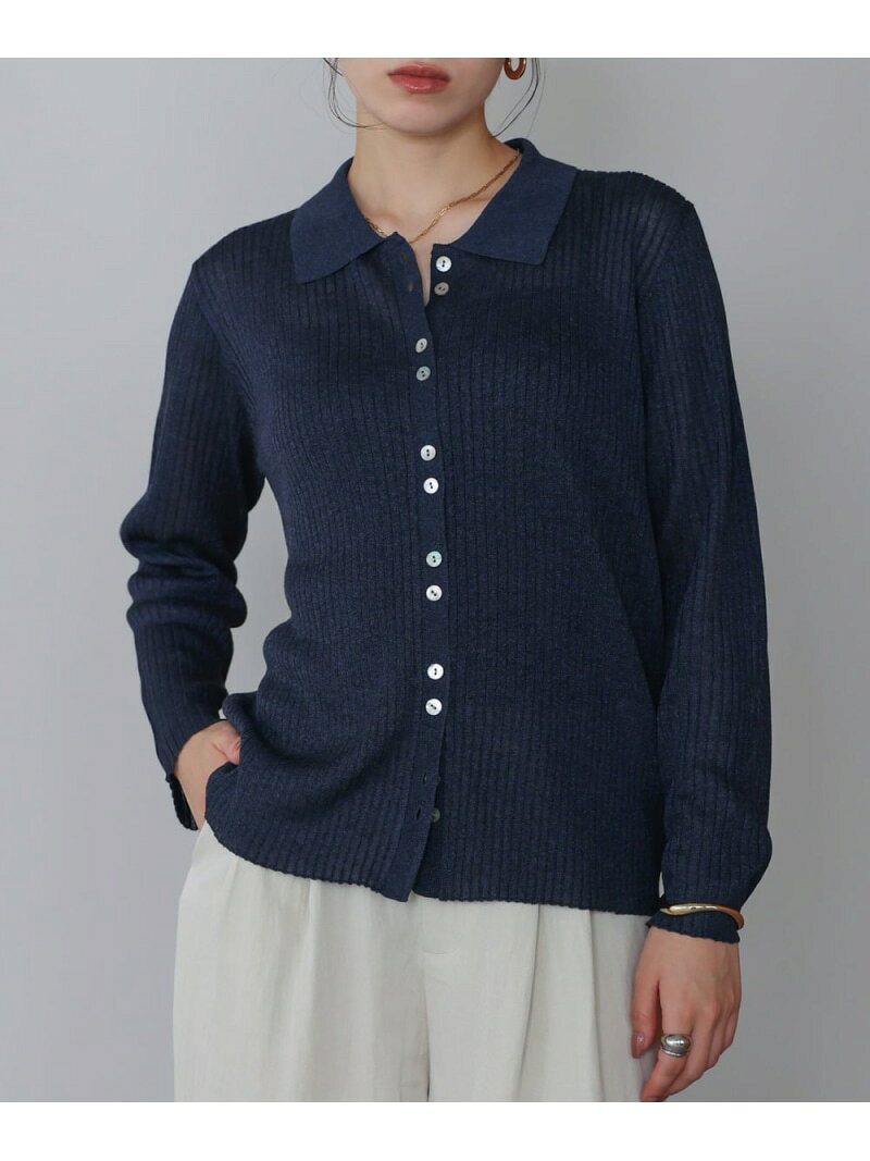 Rakuten - 【SALE／29%OFF】釦デザイン光沢糸ポロ衿ニット Bou Jeloud バブ / ブージュルード トップス ニット ブラック ネイビー【RBA_E】【送料無料】[Rakuten Fashion]
