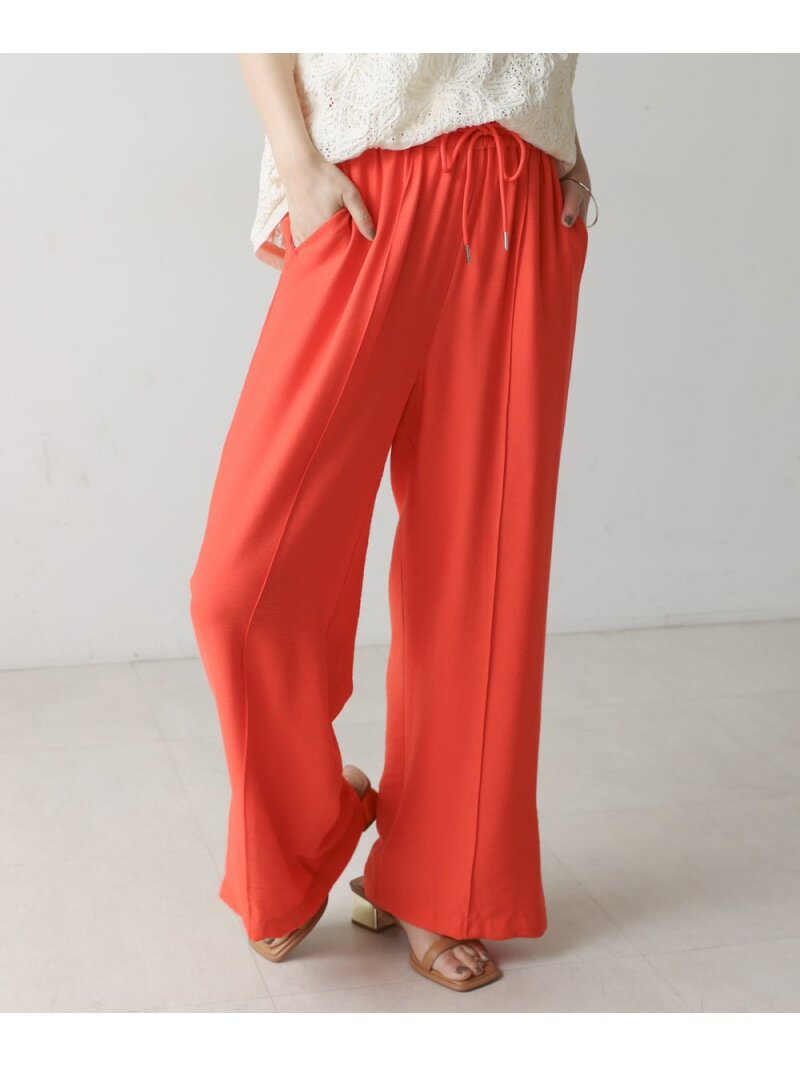 Rakuten - 【SALE／32%OFF】リラックスセミワイドパンツ Bou Jeloud バブ / ブージュルード パンツ その他のパンツ オレンジ ブラック【RBA_E】【送料無料】[Rakuten Fashion]